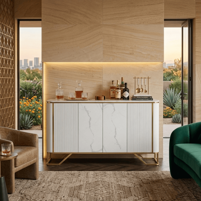 Sideboard Palazzo Fluted Marble Sideboard
