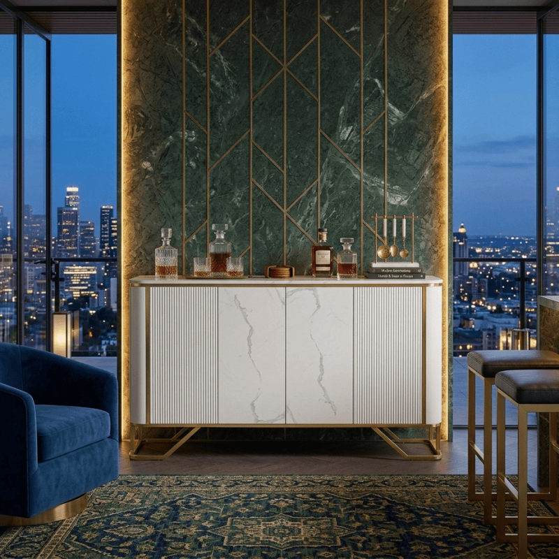 Sideboard Palazzo Fluted Marble Sideboard