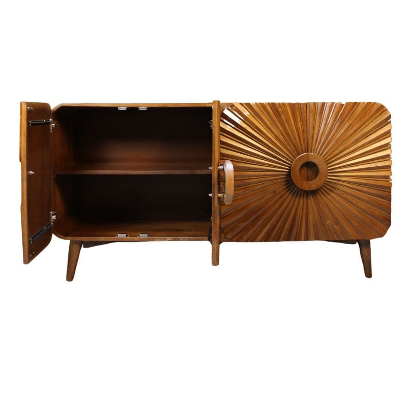 Sideboard Rajas Wooden Carving Design 4 Door Sideboard