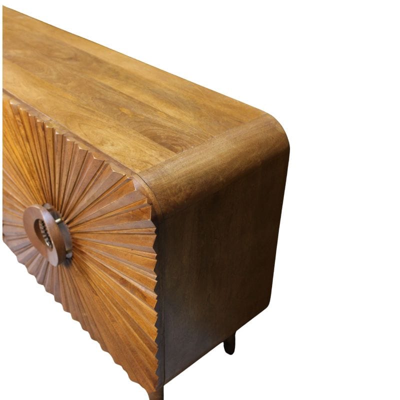 Sideboard Rajas Wooden Carving Design 4 Door Sideboard