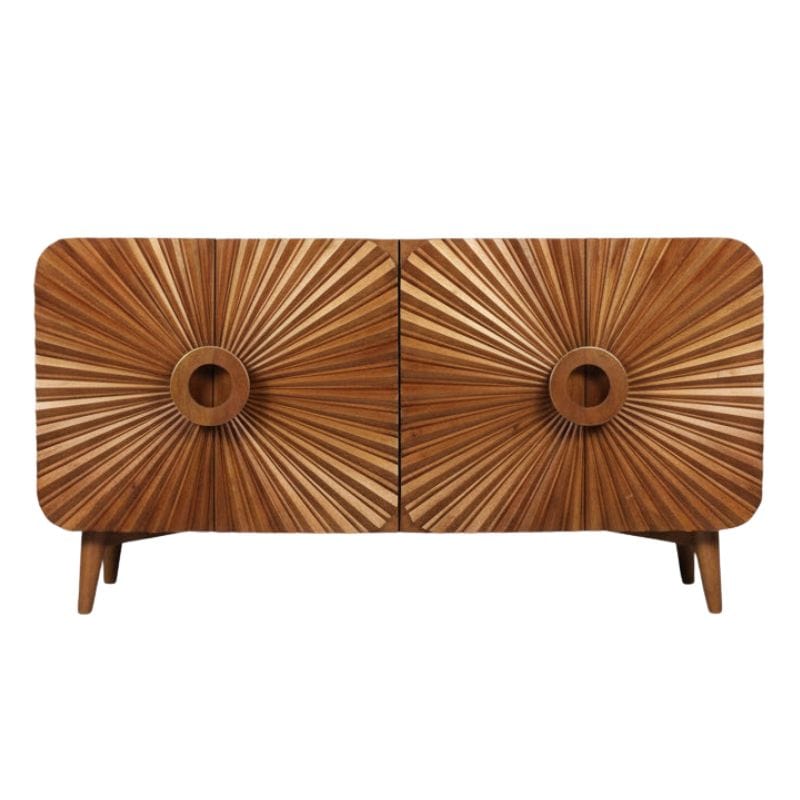 Sideboard Rajas Wooden Carving Design 4 Door Sideboard