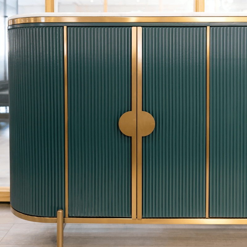 Sideboard Riviera Green Fluted Sideboard