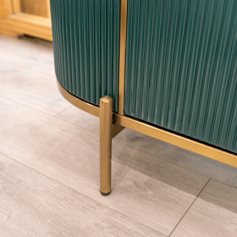 Sideboard Riviera Green Fluted Sideboard