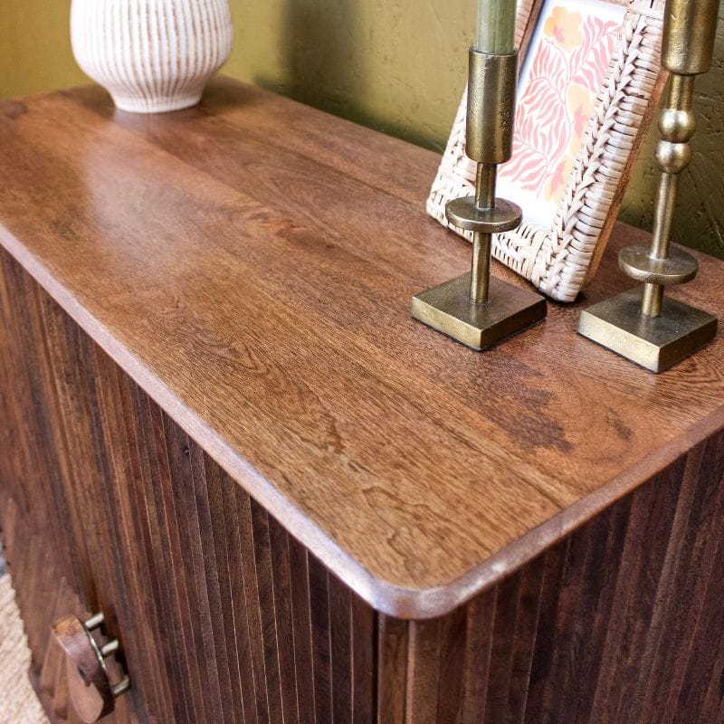 Sideboard Sanpur Wooden 2 Door Chip Design Cabinet