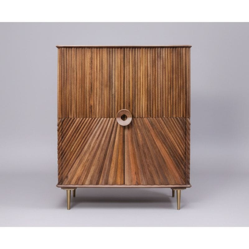 Sideboard Sanpur Wooden 2 Door Chip Design Cabinet