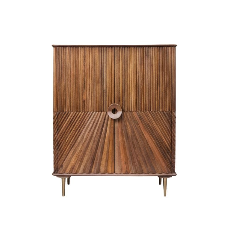 Sideboard Sanpur Wooden 2 Door Chip Design Cabinet