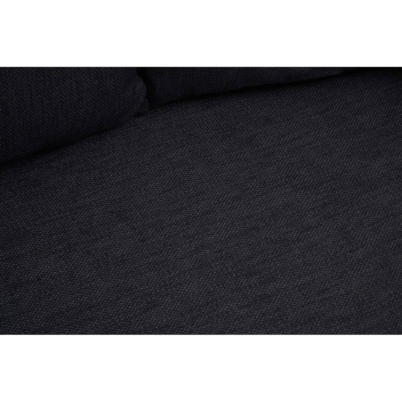 Sofa Azalea Two-Seat Sofa – Black Fabric & Gold Steel