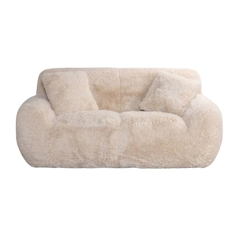 Sofa Caramel / 2 Seater Sofa Helsinki Faux Fur Range