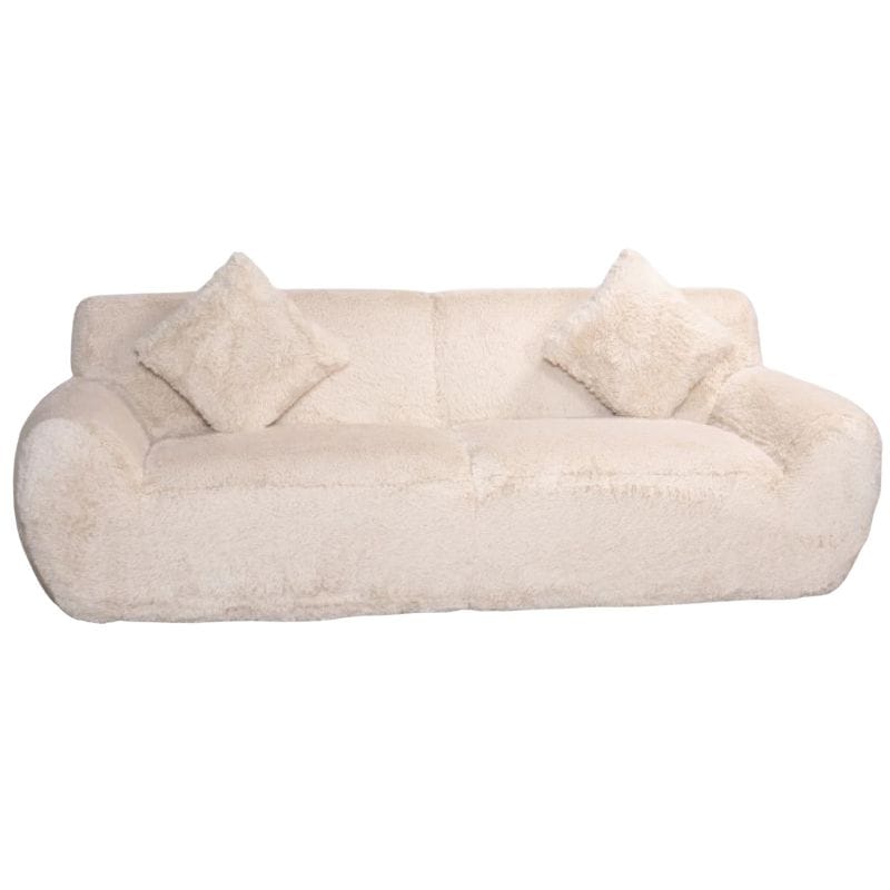 Sofa Caramel / 3 Seater Sofa Helsinki Faux Fur Range