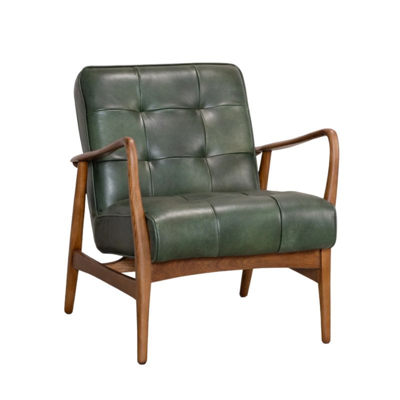 Sofa Chair / Green Mercer Leather Sofa Range