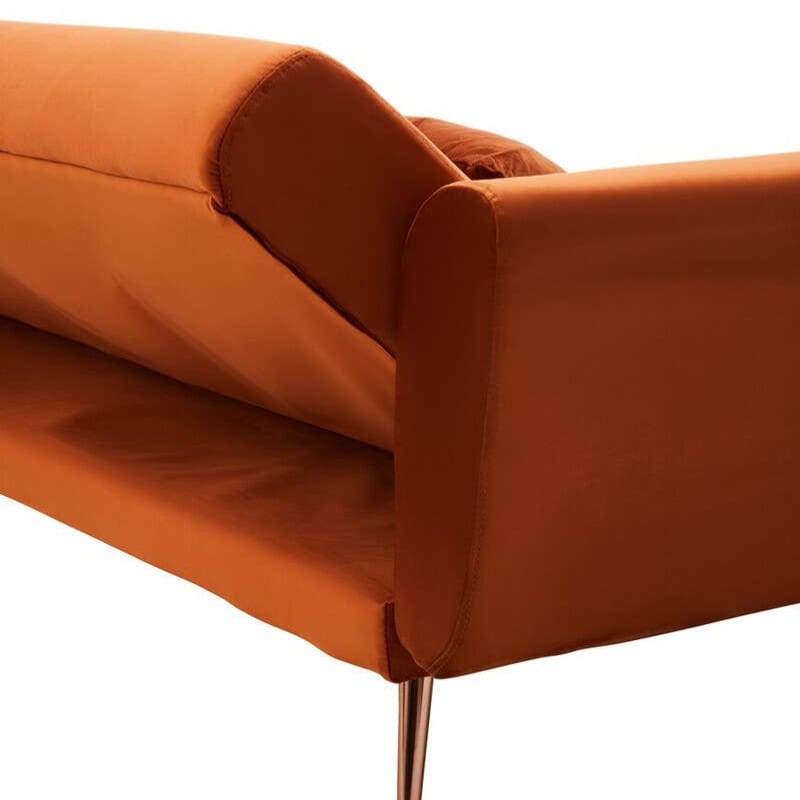 Sofa Hatton Burnt Orange Velvet Sofa Bed