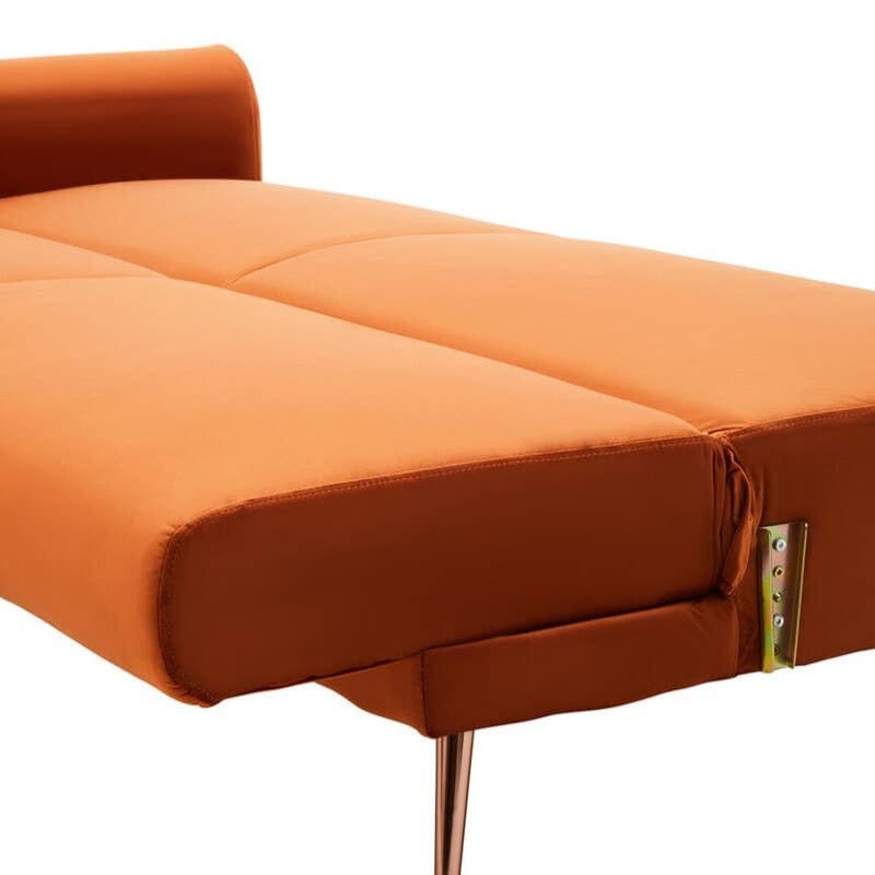 Sofa Hatton Burnt Orange Velvet Sofa Bed