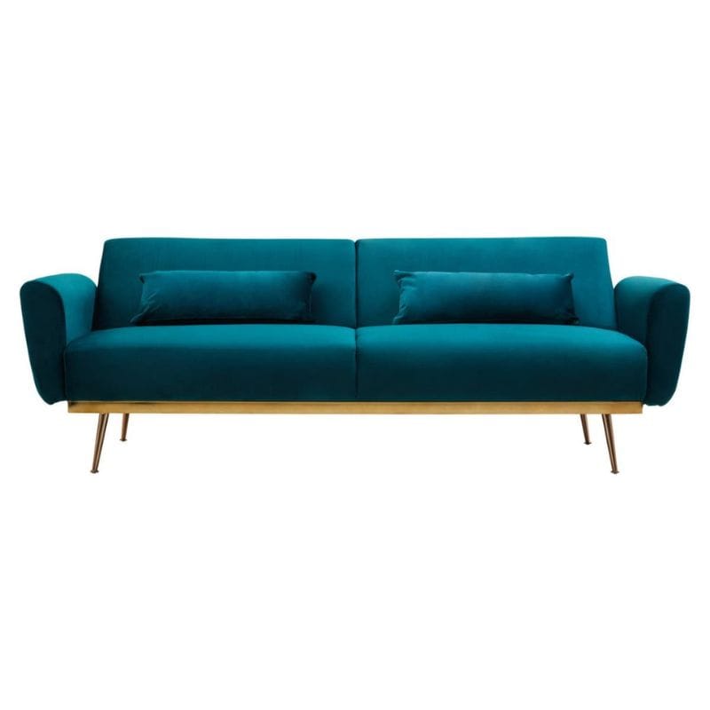 Sofa Hatton Green Velvet Sofa Bed
