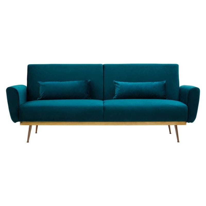 Sofa Hatton Green Velvet Sofa Bed