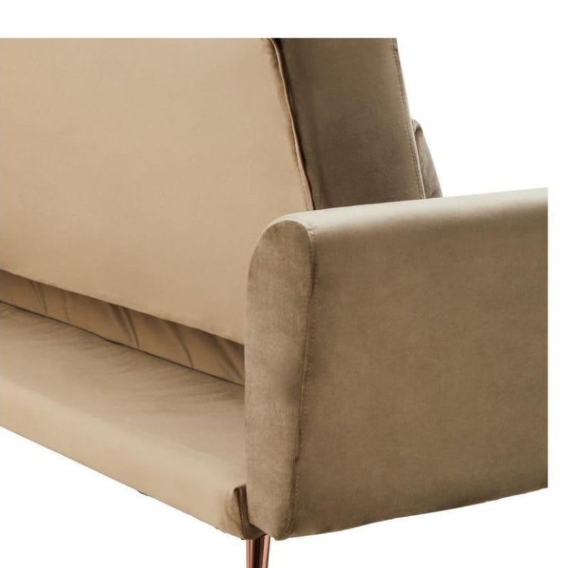Sofa Hatton Mink Velvet Sofa Bed
