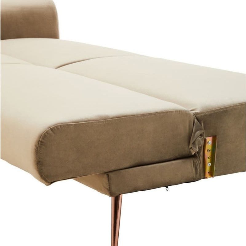 Sofa Hatton Mink Velvet Sofa Bed