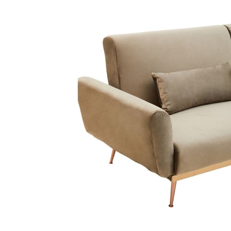 Sofa Hatton Mink Velvet Sofa Bed