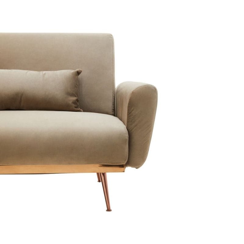 Sofa Hatton Mink Velvet Sofa Bed