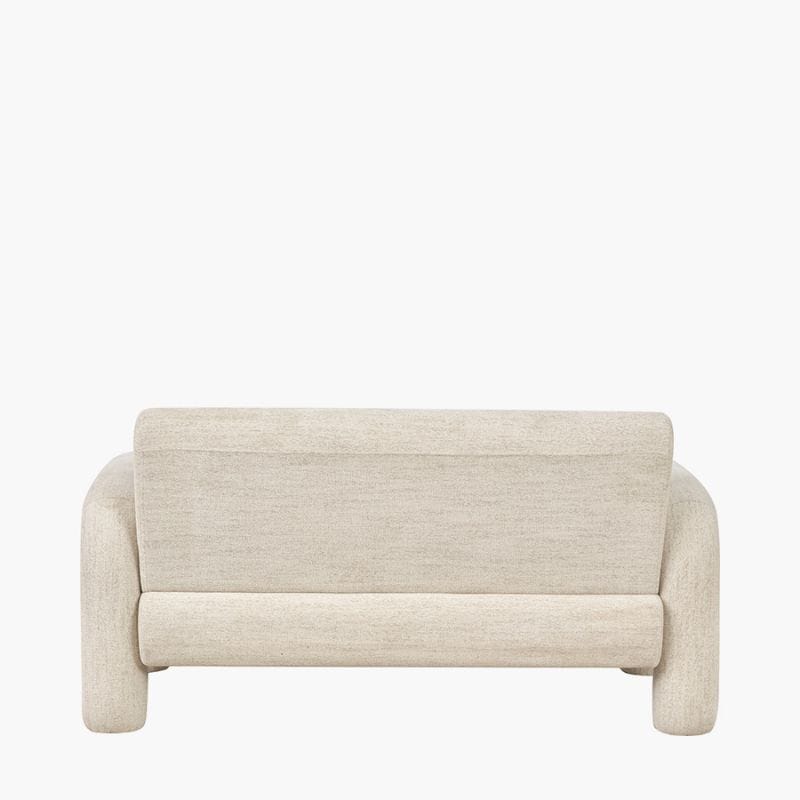Sofa New Ravello White Textured Fabric Armed Sofa