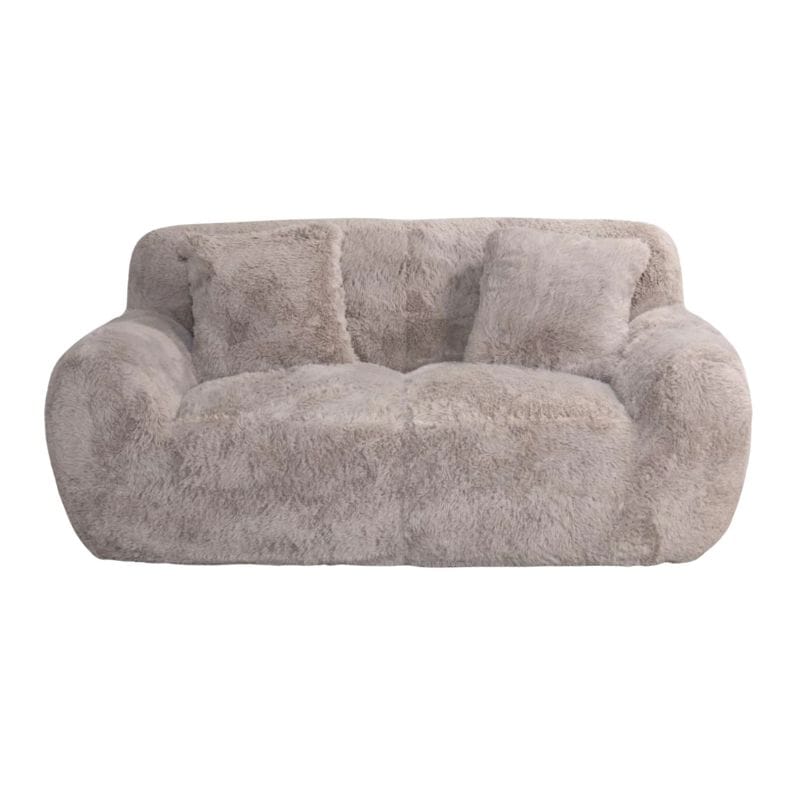 Sofa Smokey Taupe / 2 Seater Sofa Helsinki Faux Fur Range