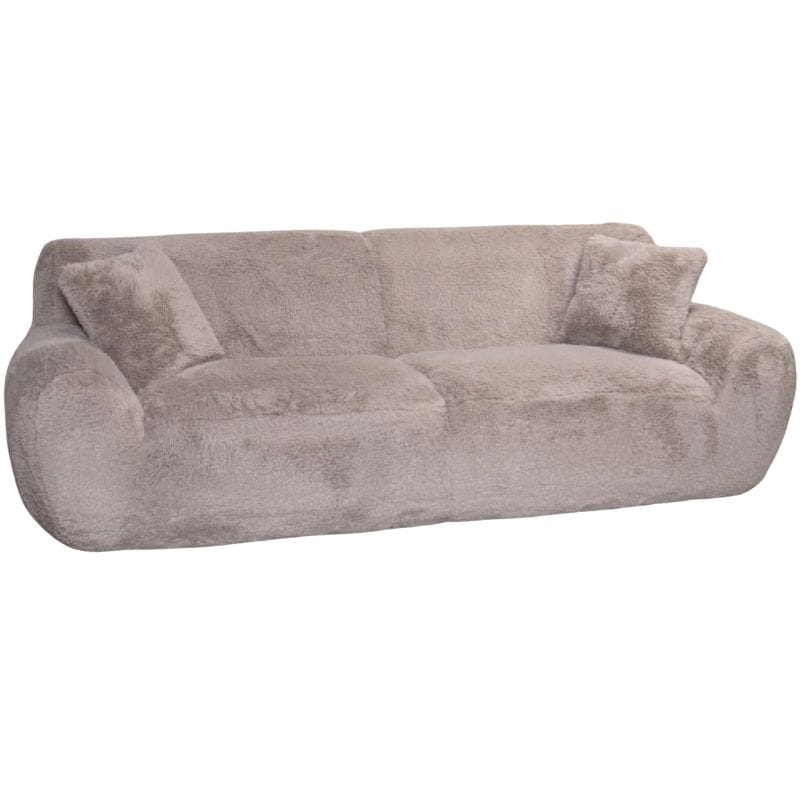 Sofa Smokey Taupe / 3 Seater Sofa Helsinki Faux Fur Range