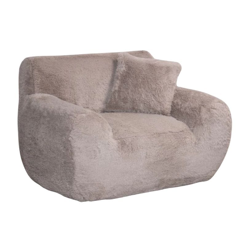 Sofa Smokey Taupe / Armchair Helsinki Faux Fur Range