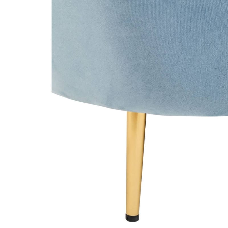 Sofa Yasmeen 3 Seat Aqua Blue Velvet Sofa