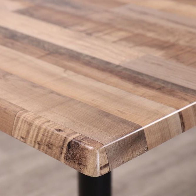 Rustic Maple Café Bar Table Range