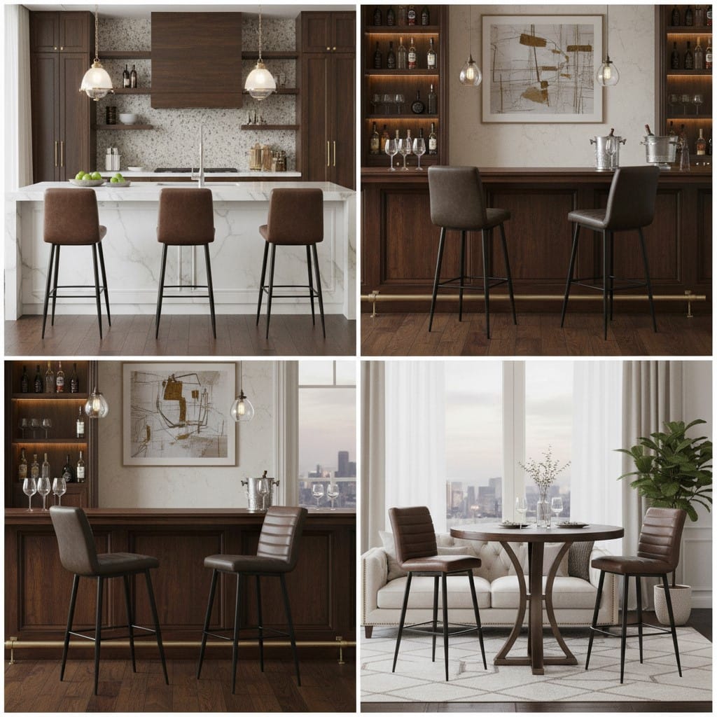 Stool Solsbury Leather Stool Range
