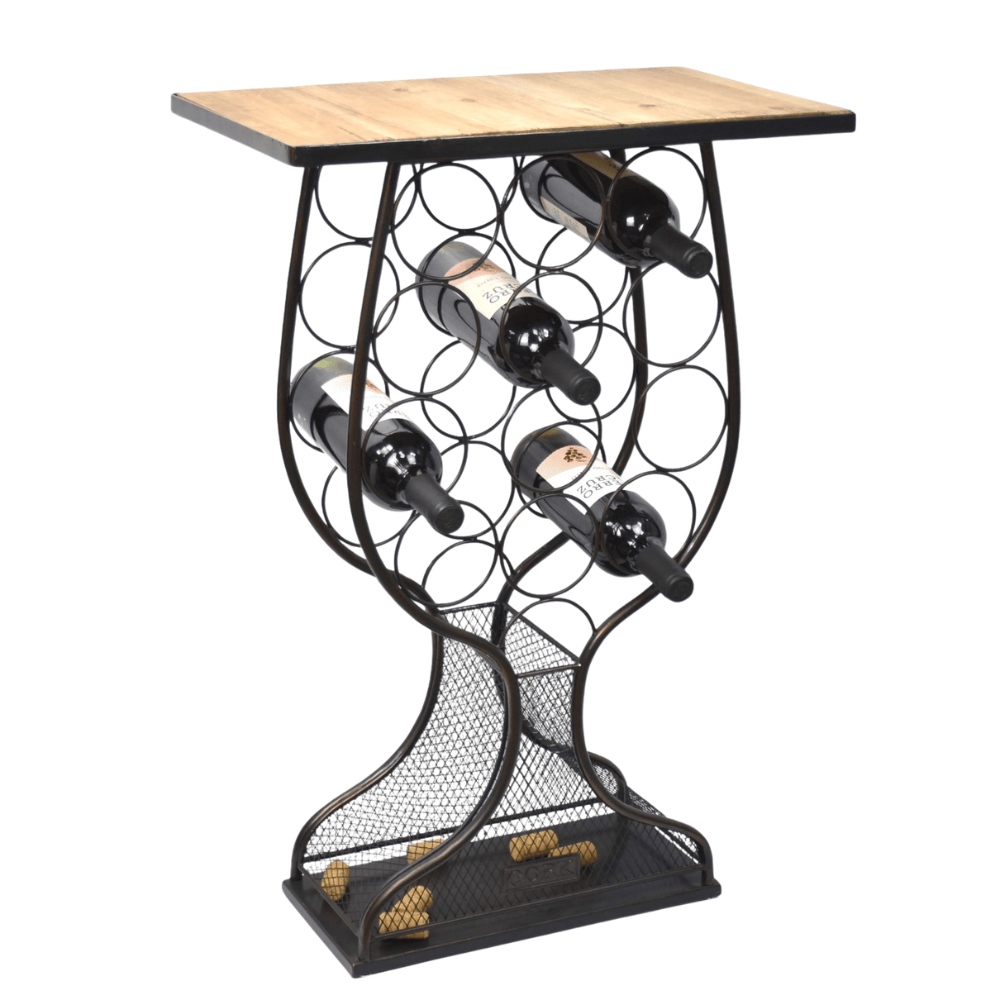 Table 76Cm Wine Rack Table