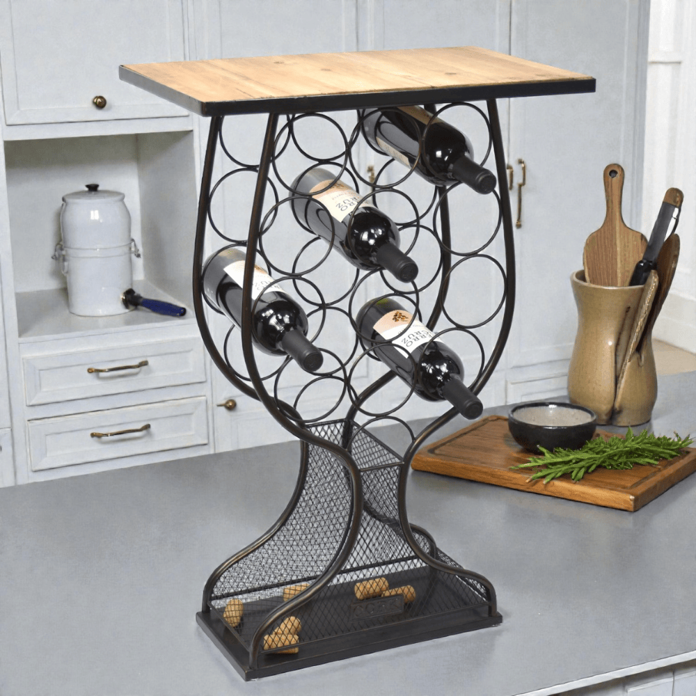 Table 76Cm Wine Rack Table