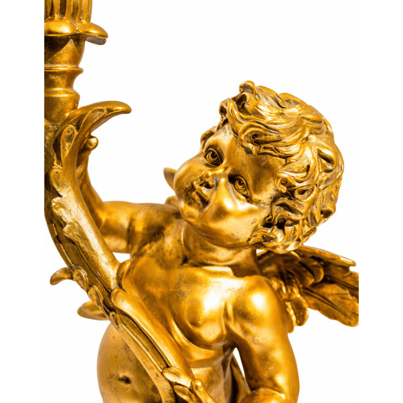 Table Lamp Antique Gold Standing Cherub Table Lamp