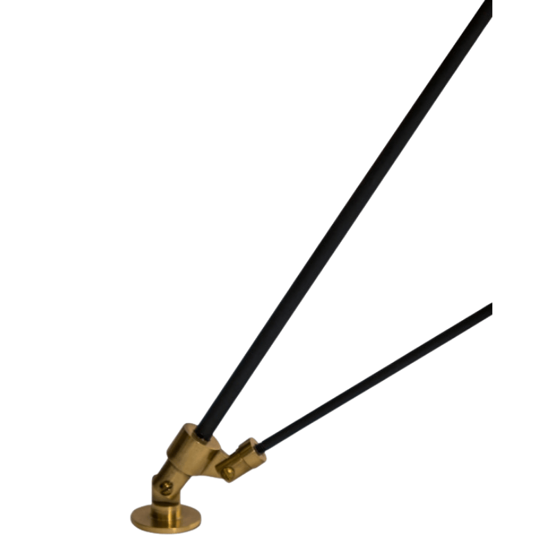 Table Lamp Black and Brass Large Tripod Table Lamp