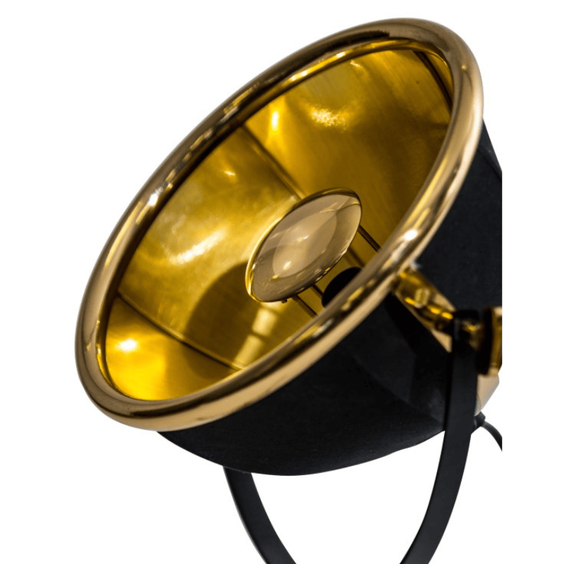 Table Lamp Black and Brass Large Tripod Table Lamp