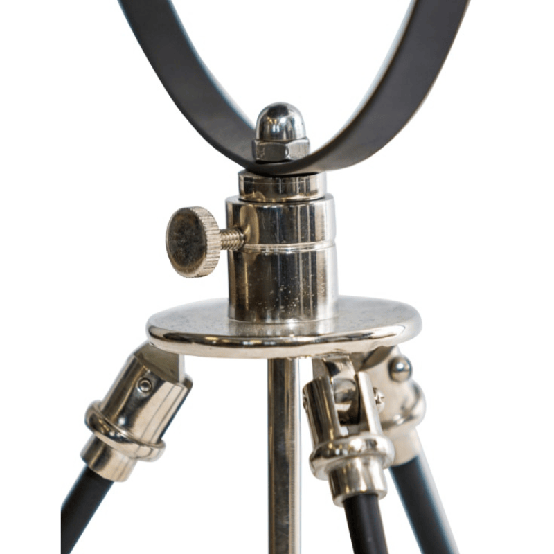 Table Lamp Black and Nickel Large Tripod Table Lamp