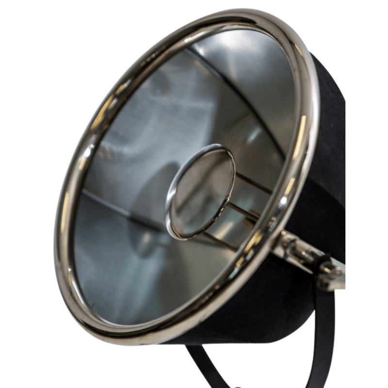 Table Lamp Black and Nickel Large Tripod Table Lamp