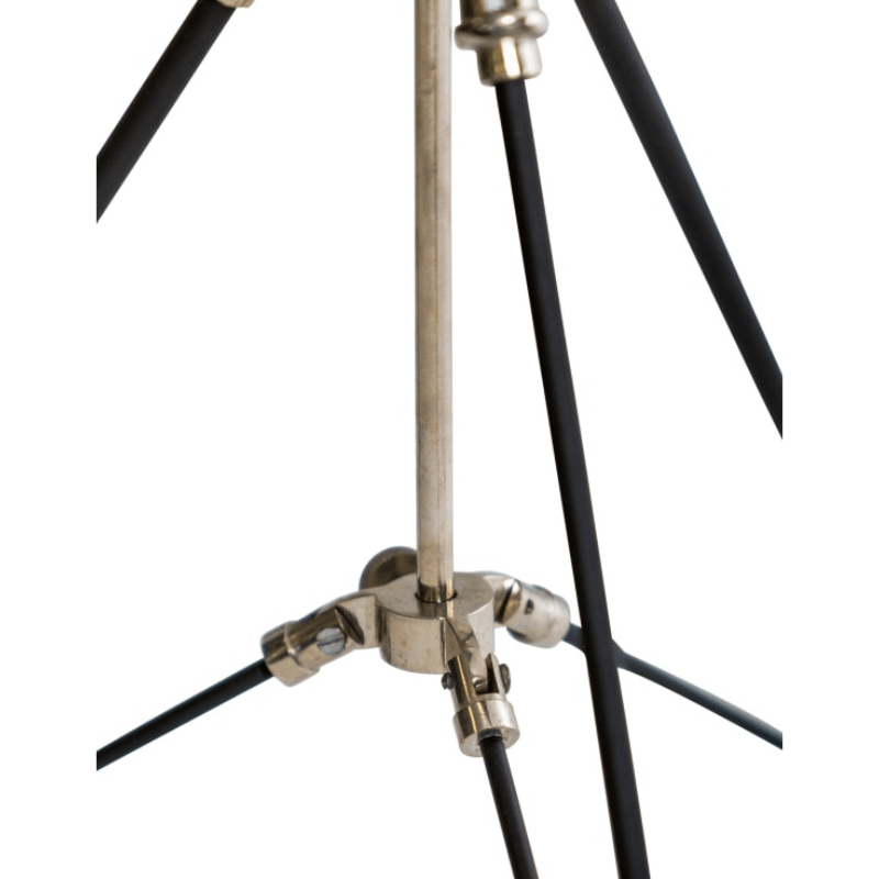 Table Lamp Black and Nickel Large Tripod Table Lamp