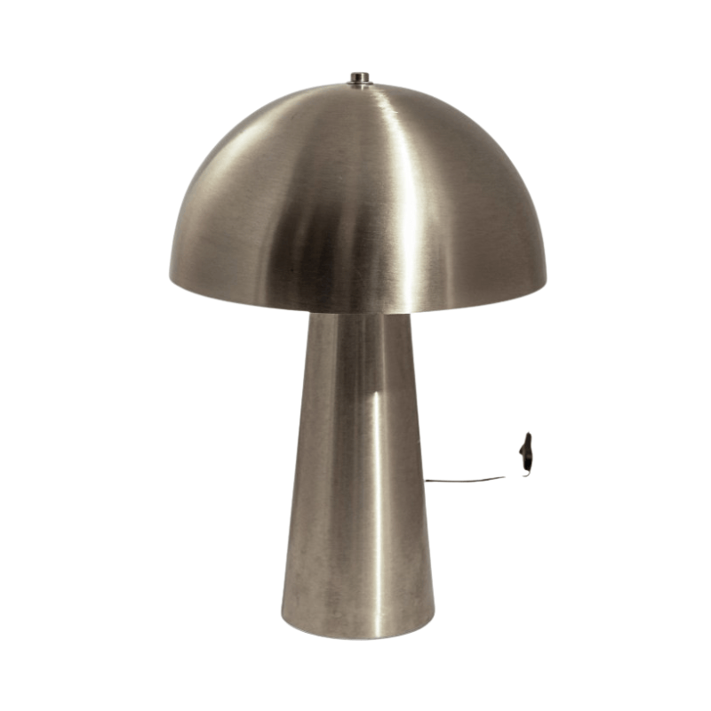 Table Lamp Brushed Steel Mushroom Table Lamp