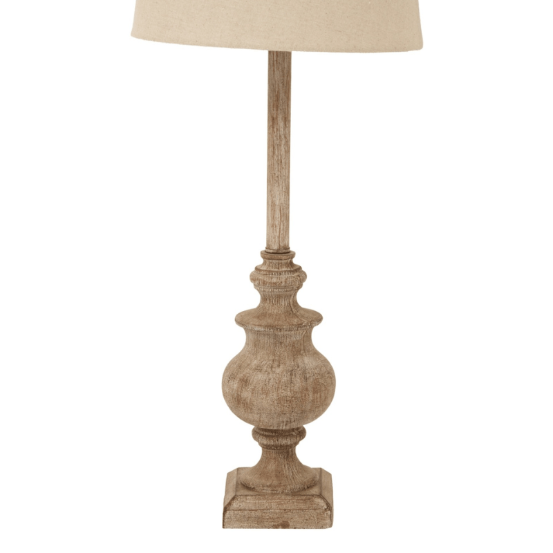 Table Lamp Chiaro Candlestick Table Lamp With Linen Shade