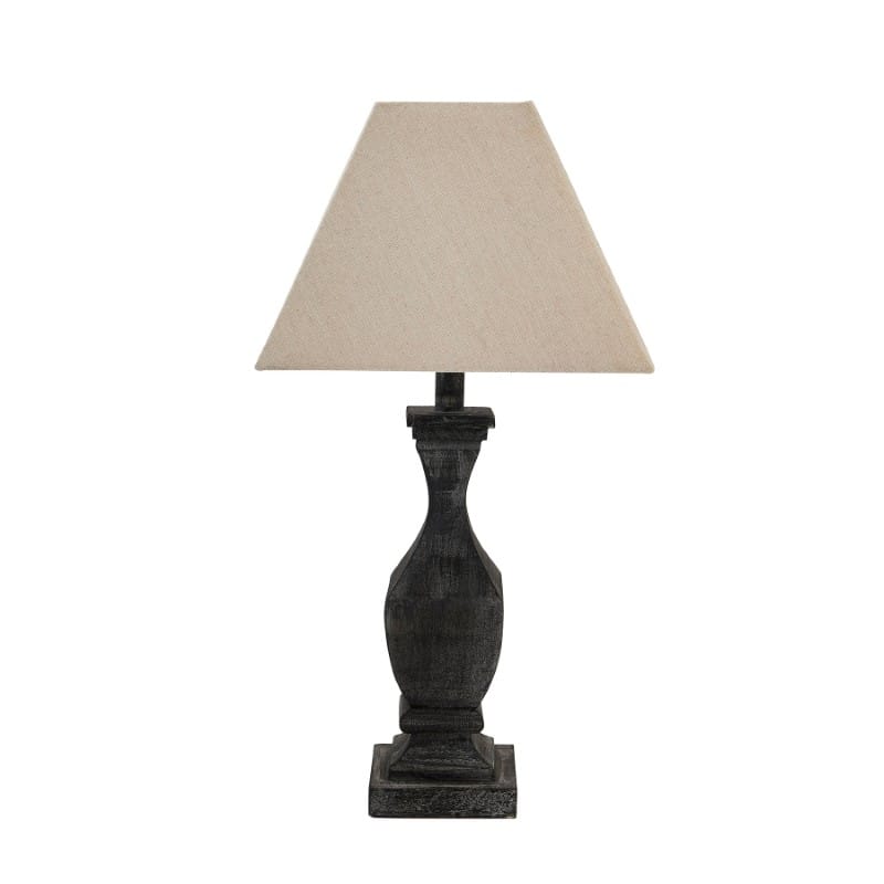 Table Lamp Incia Fluted Wooden Table Lamp