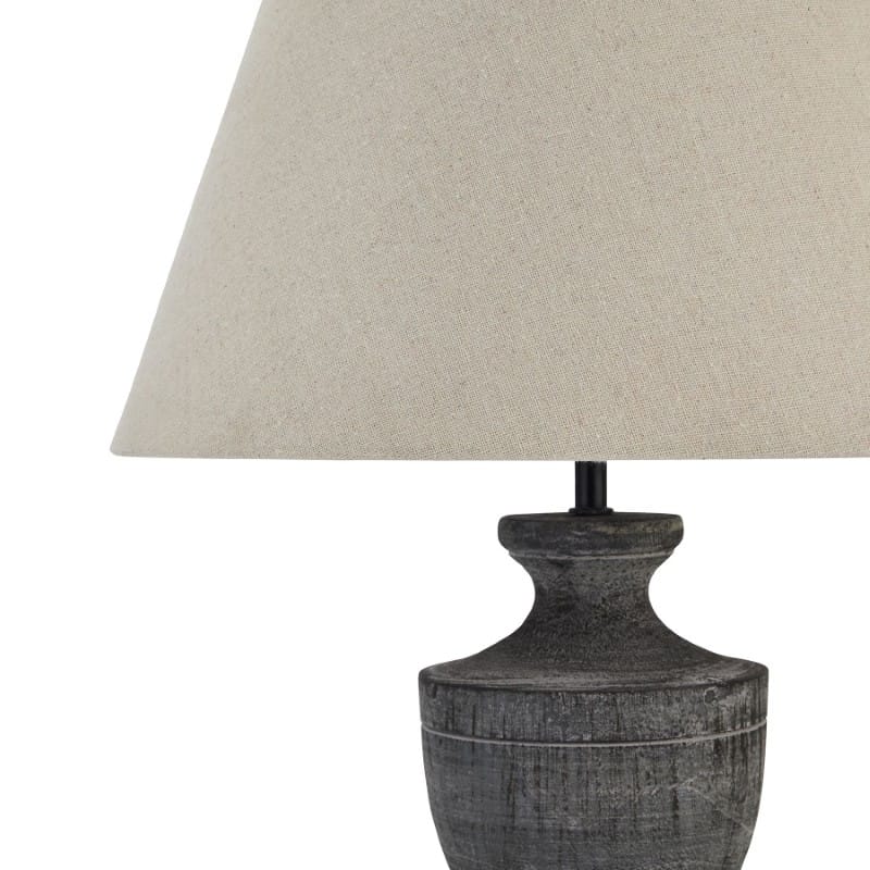 Table Lamp Incia Urn Wooden Table Lamp