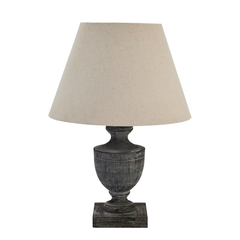 Table Lamp Incia Urn Wooden Table Lamp