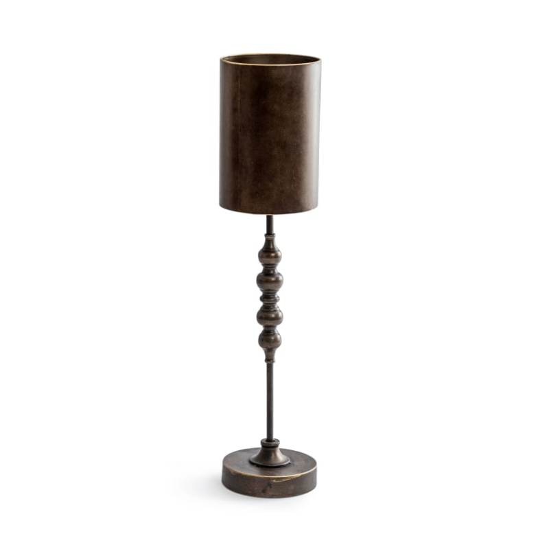 Table Lamp Industrial Metal Franklin Table Lamp w/ Tall Cylinder Shade