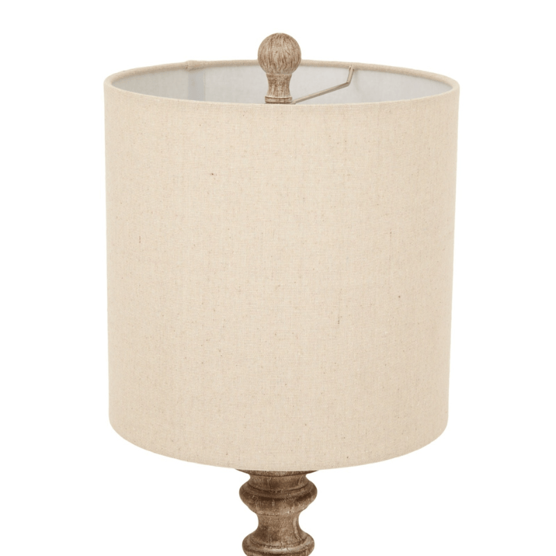 Table Lamp Pallido Candlestick Table Lamp With Linen Shade