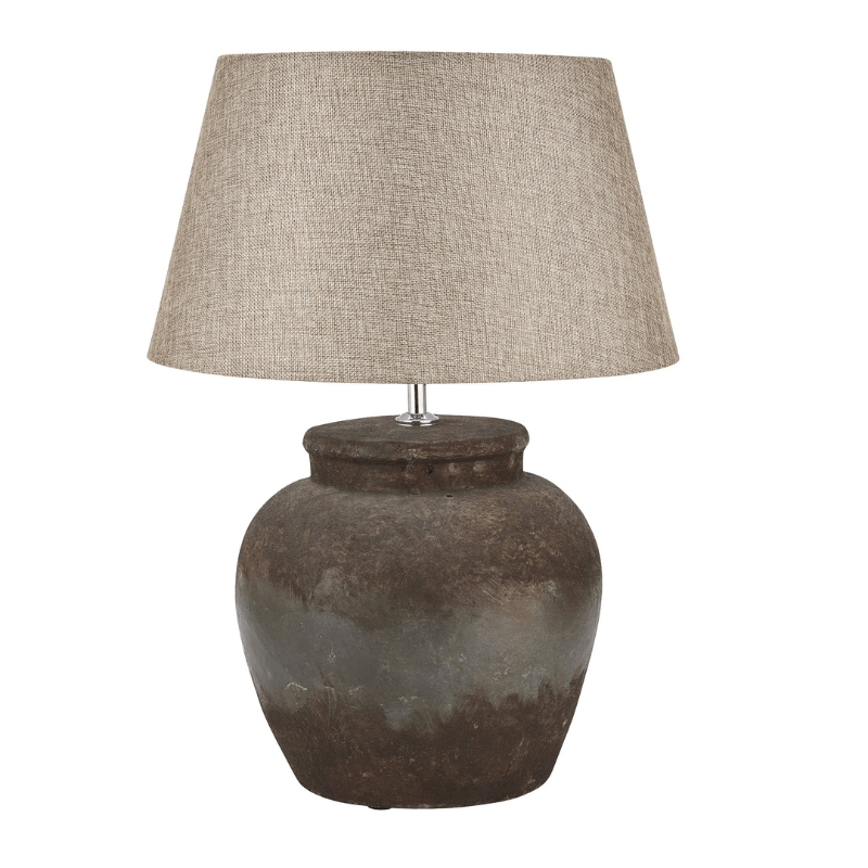 Table Lamps Castello Aged Stone Ceramic Table Lamp