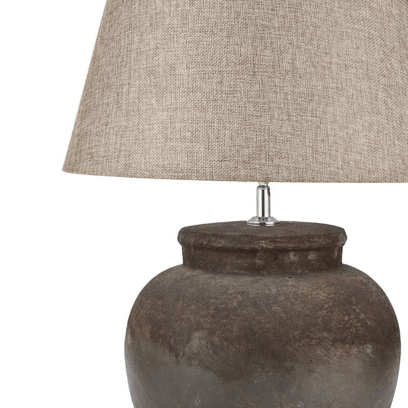 Table Lamps Castello Aged Stone Ceramic Table Lamp