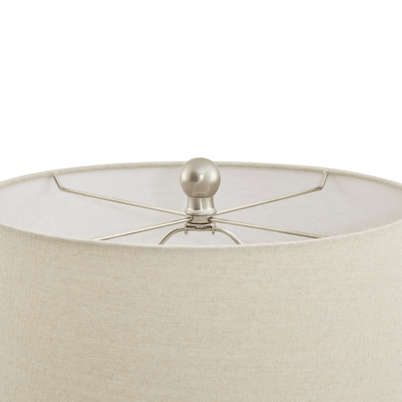 Table Lamps Lattice Ceramic Table Lamp With Linen Shade