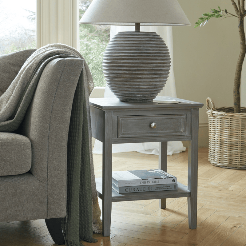 Table Lamps Saturn Table Lamp With Linen Shade