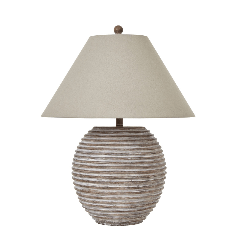 Table Lamps Saturn Table Lamp With Linen Shade