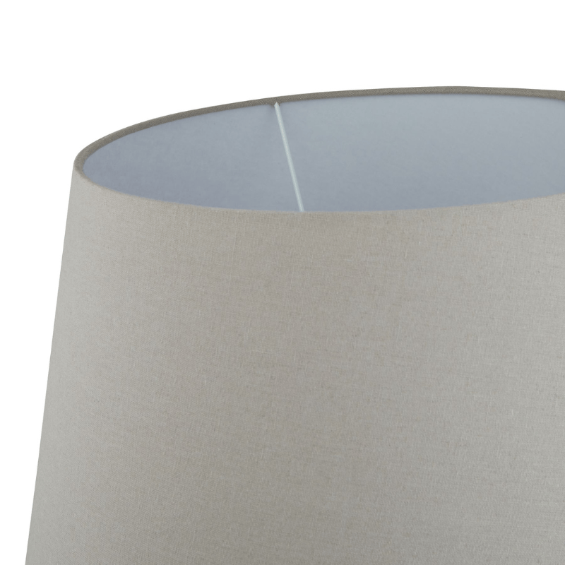 Table Lamps Siena Brown  Round Table Lamp With Linen Shade
